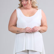 Magna Basic A-Linie Top Elfenbeinweiß