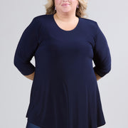 Magna Long Triangle Shirt / Tuniek Marineblauw