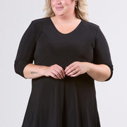 Magna A-lijn Travel Shirt / Tuniek Zwart