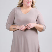 Magna A-Linien Longshirt / Tunika Sand