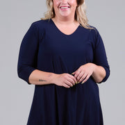 Magna A-lijn Travel Shirt / Tuniek Marineblauw