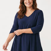 Magna A-Linien-Longshirt / Tunika Navy