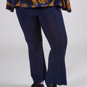 Magna Relaxed Pocket Flared Pants Navy