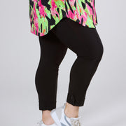 Magna Button Detail Legging Zwart