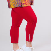 Magna Studs legging Red