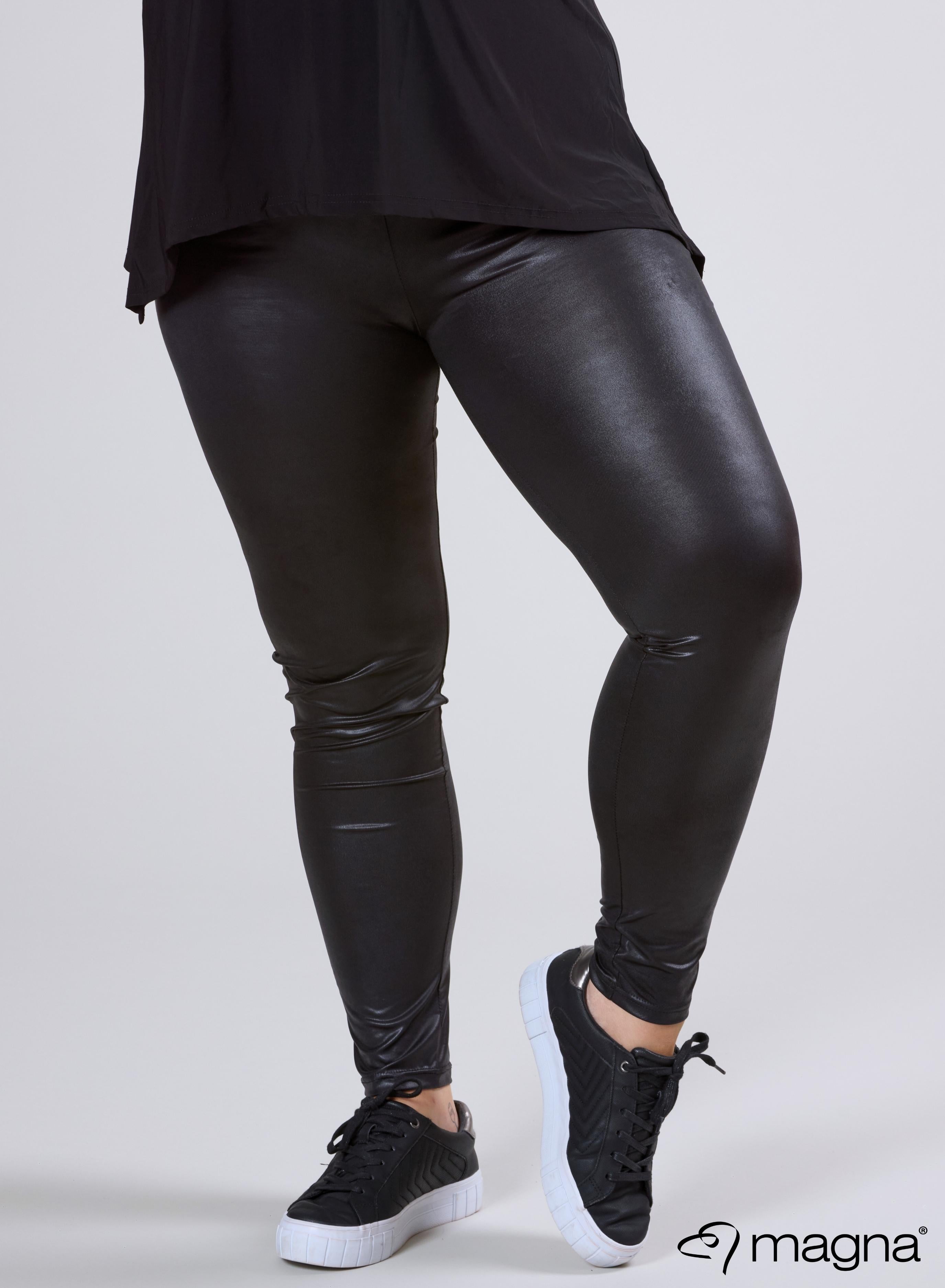 Leather Look Panel Leggings Leather Look Panel Leggings