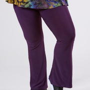 Maelle Flared Trouser Dark Purple