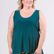 Magna Basic A-line Tank Top Bottle Green