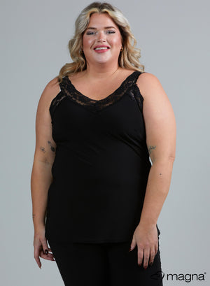 Magna Short Lace Top Black