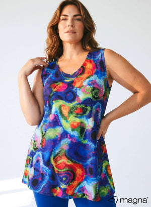 Magna A-line Sleevless Tunic Multicolor Universe Design