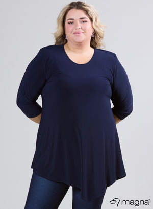 Magna Long Triangle Shirt / Tuniek Marineblauw
