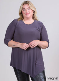 Magna Long Triangle Shirt / Tunic  D. Grey