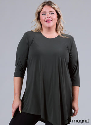 Magna Travel Triangel Shirt / Tuniek Olijfgroen