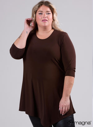 Magna Travel Triangel Shirt / Tuniek Bruin