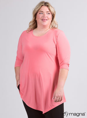 Magna Long Triangle Shirt / Tuniek Verbrand Koraal