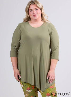 Magna Travel Triangel Shirt / Tuniek Sage Groen