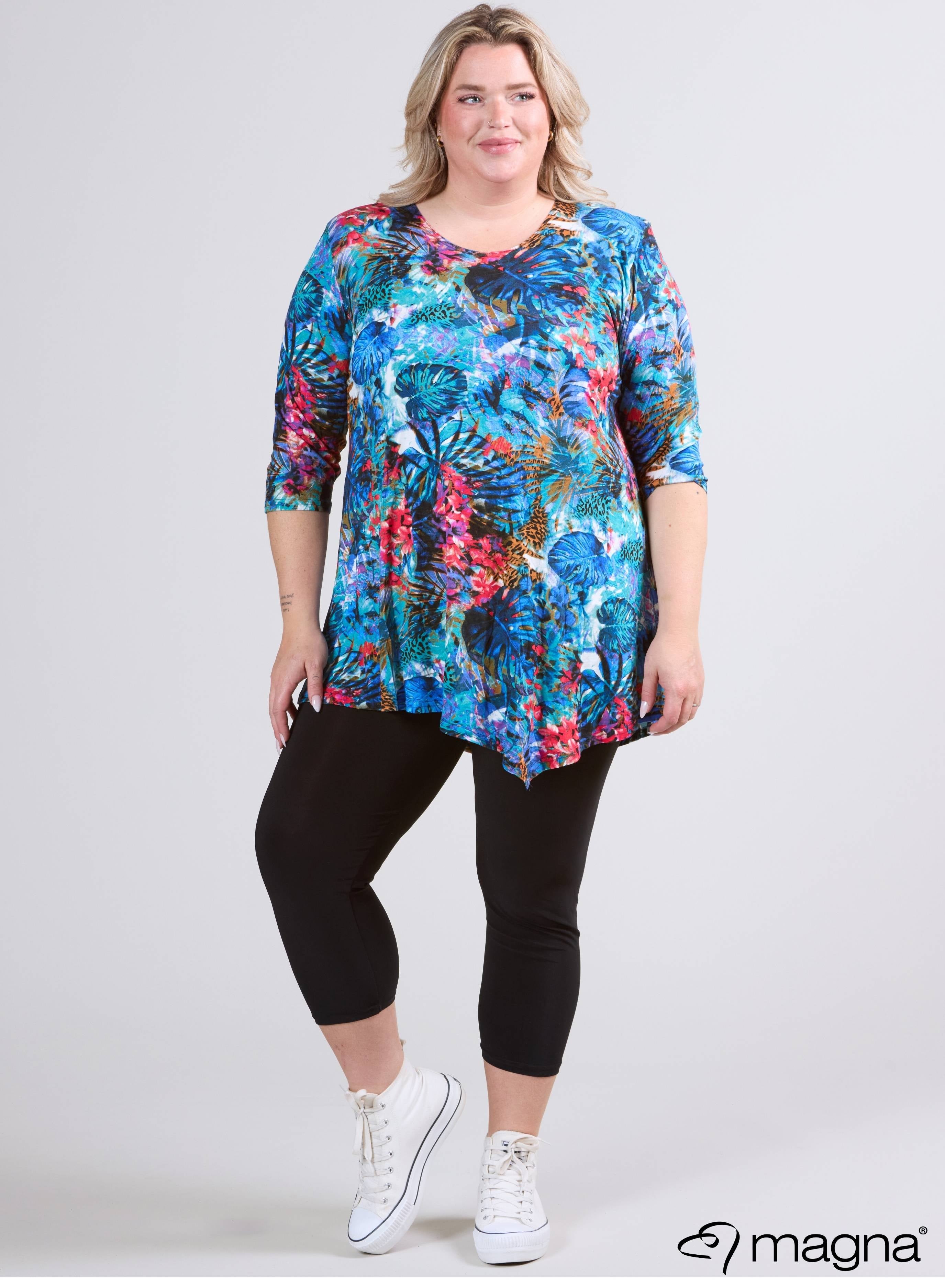 Magna Long Triangle Shirt / Tunic Bushy Blue