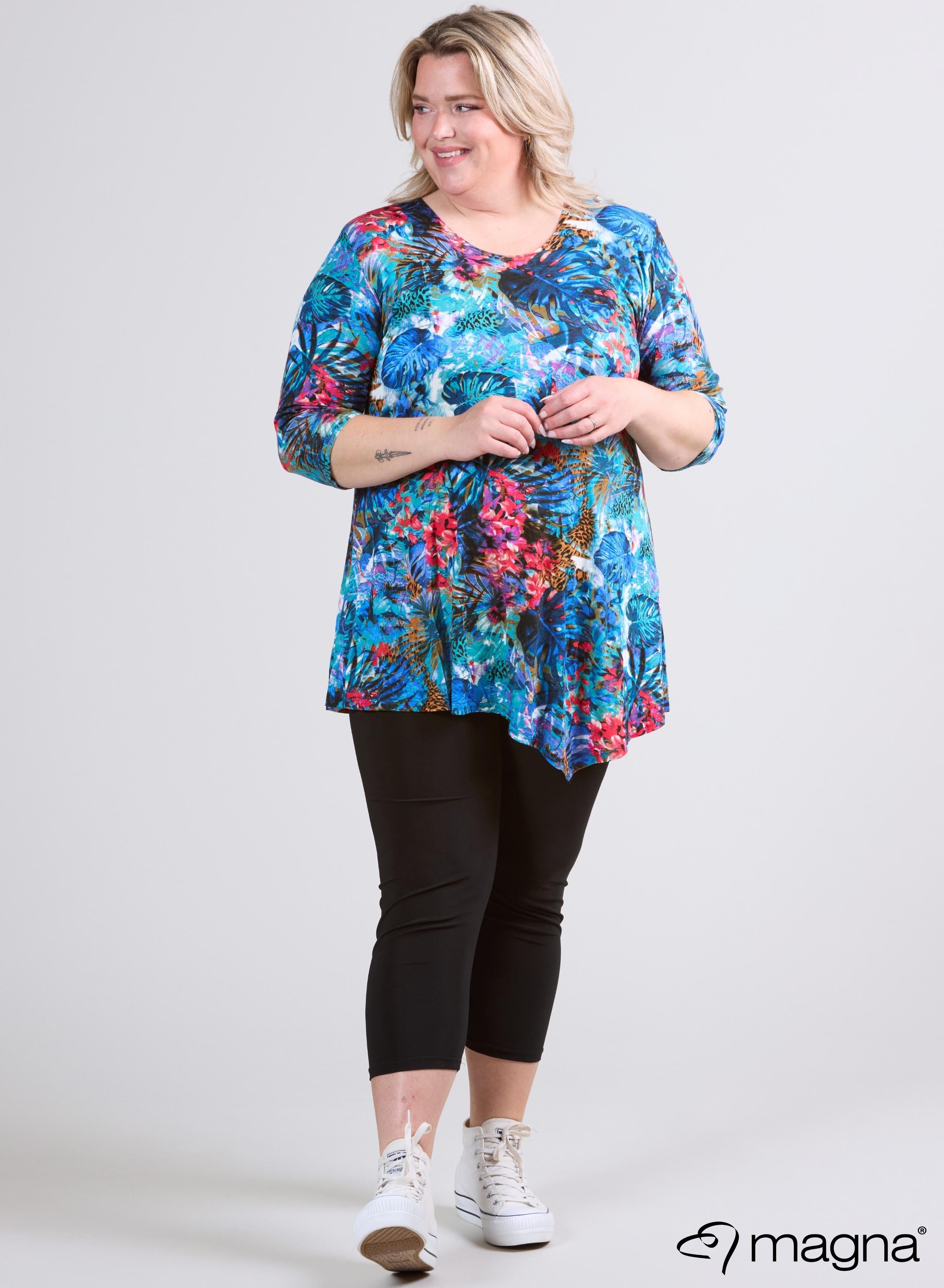 Magna Long Triangle Shirt / Tunic Bushy Blue