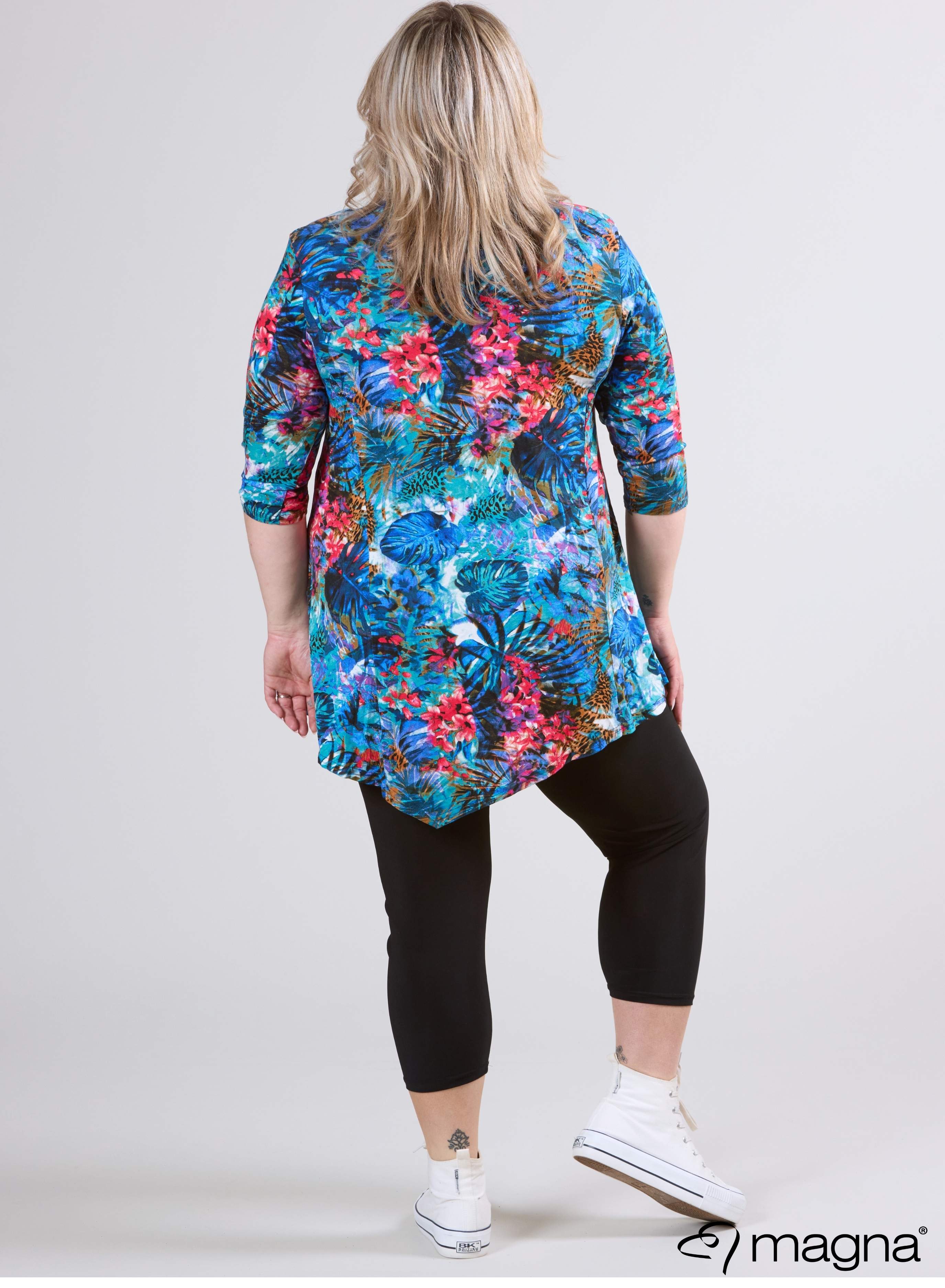 Magna Long Triangle Shirt / Tunic Bushy Blue