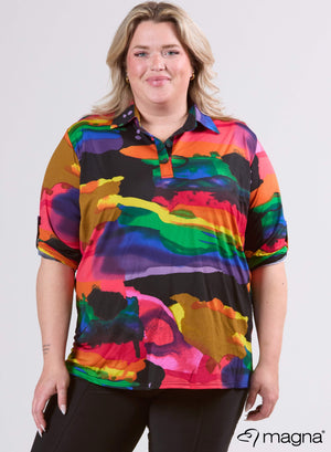 Magna Rainbow Reisebluse zum Aufrollen