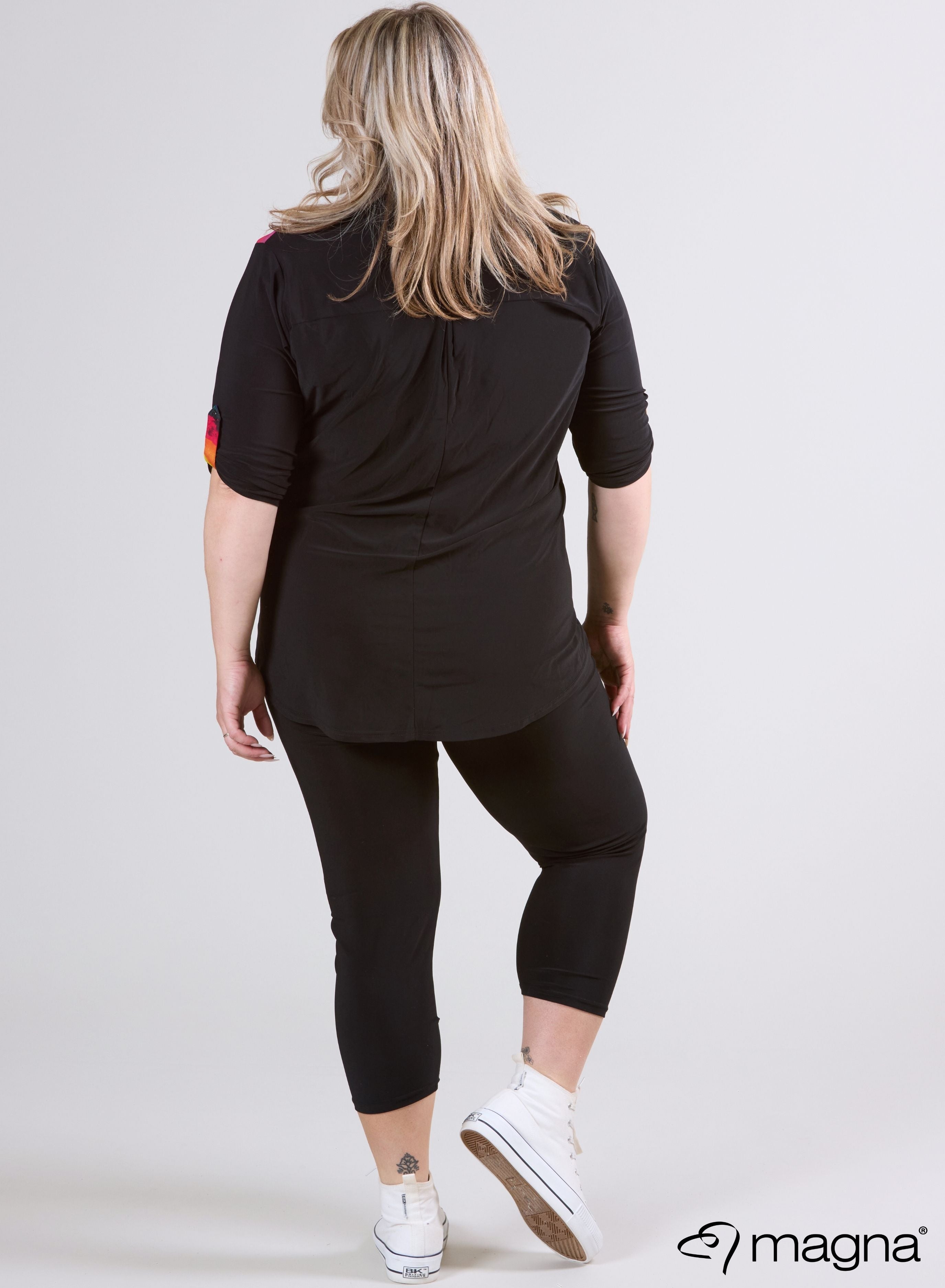 Magna 2tone Bluse Regenbogen-Design