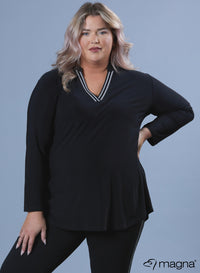 Magna V-tape Relaxed Shirt Black