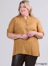 Magna Light Viscose Blouse Musterd