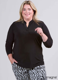 Magna Long Sleeve Top Black
