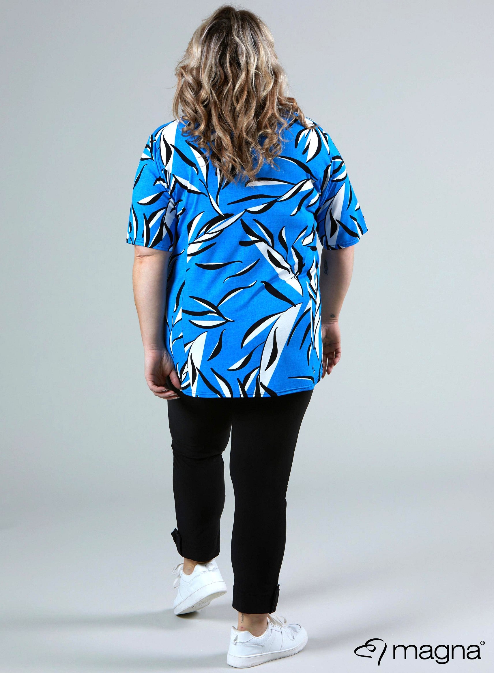 Magna V-tape Relaxed Shirt Leaves Blue