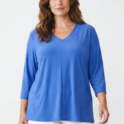 Magna Relaxed Split A-line Shirt Dark Sky Blue