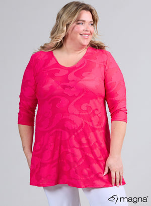 Magna Mesh Aline Shirt / Tunika Wellendesign Pink