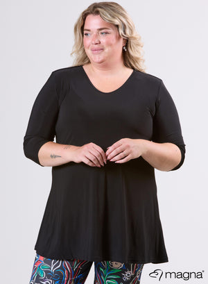 Magna A-lijn Travel Shirt / Tuniek Zwart