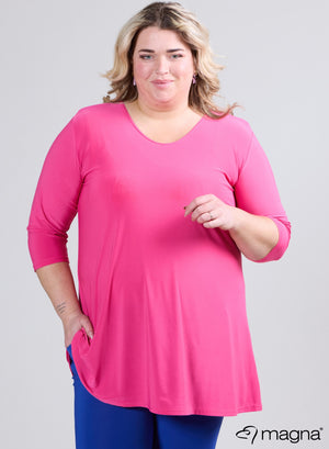 Magna A-line Long Shirt/Tunic Fuchsia
