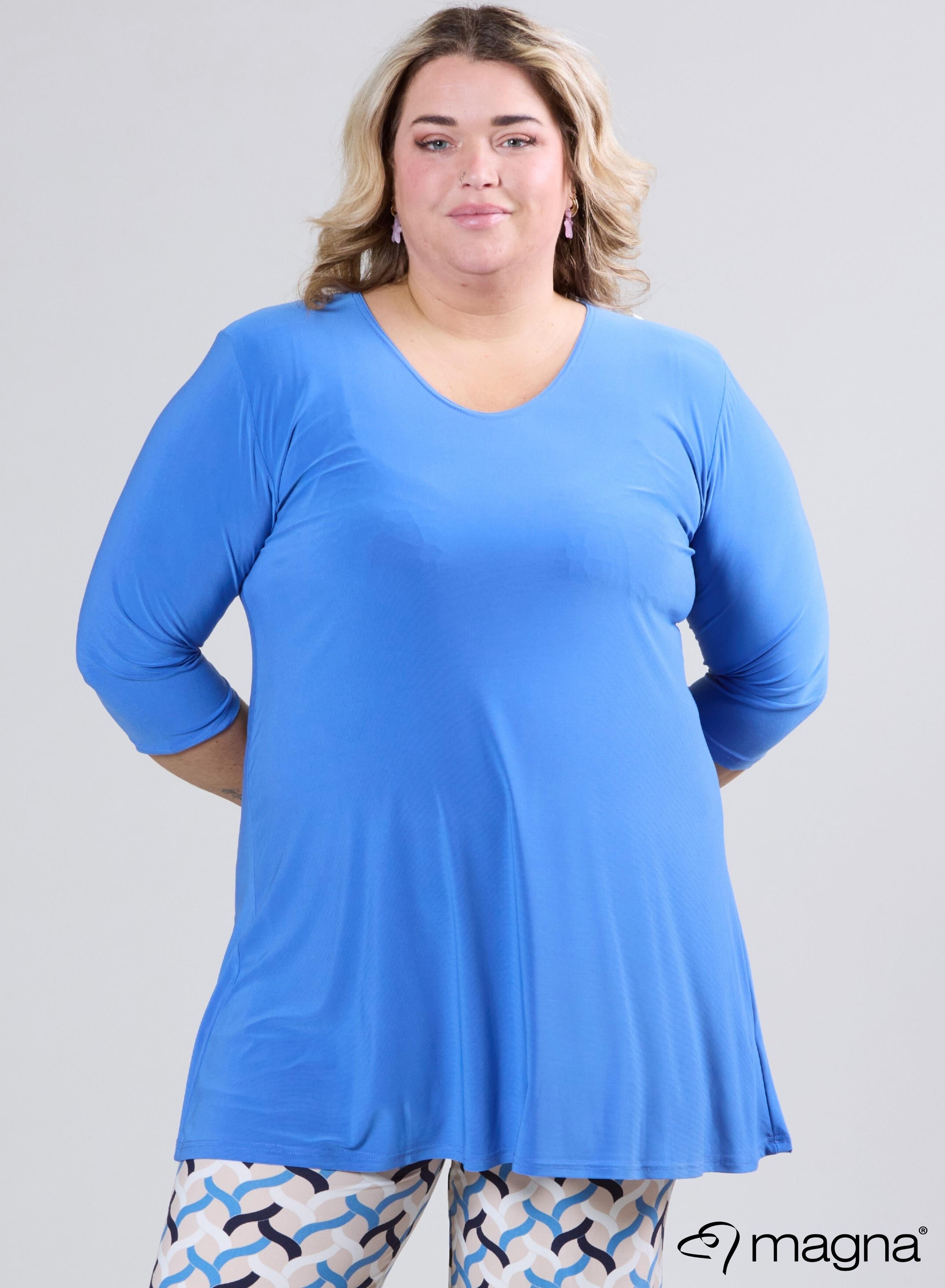 Magna A-line Long Shirt/Tunic Dark Sky Blue