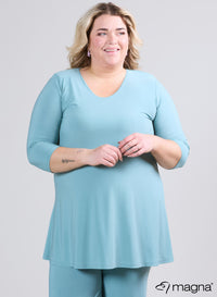 Magna A-lijn Travel Shirt / Tuniek Licht Petrol