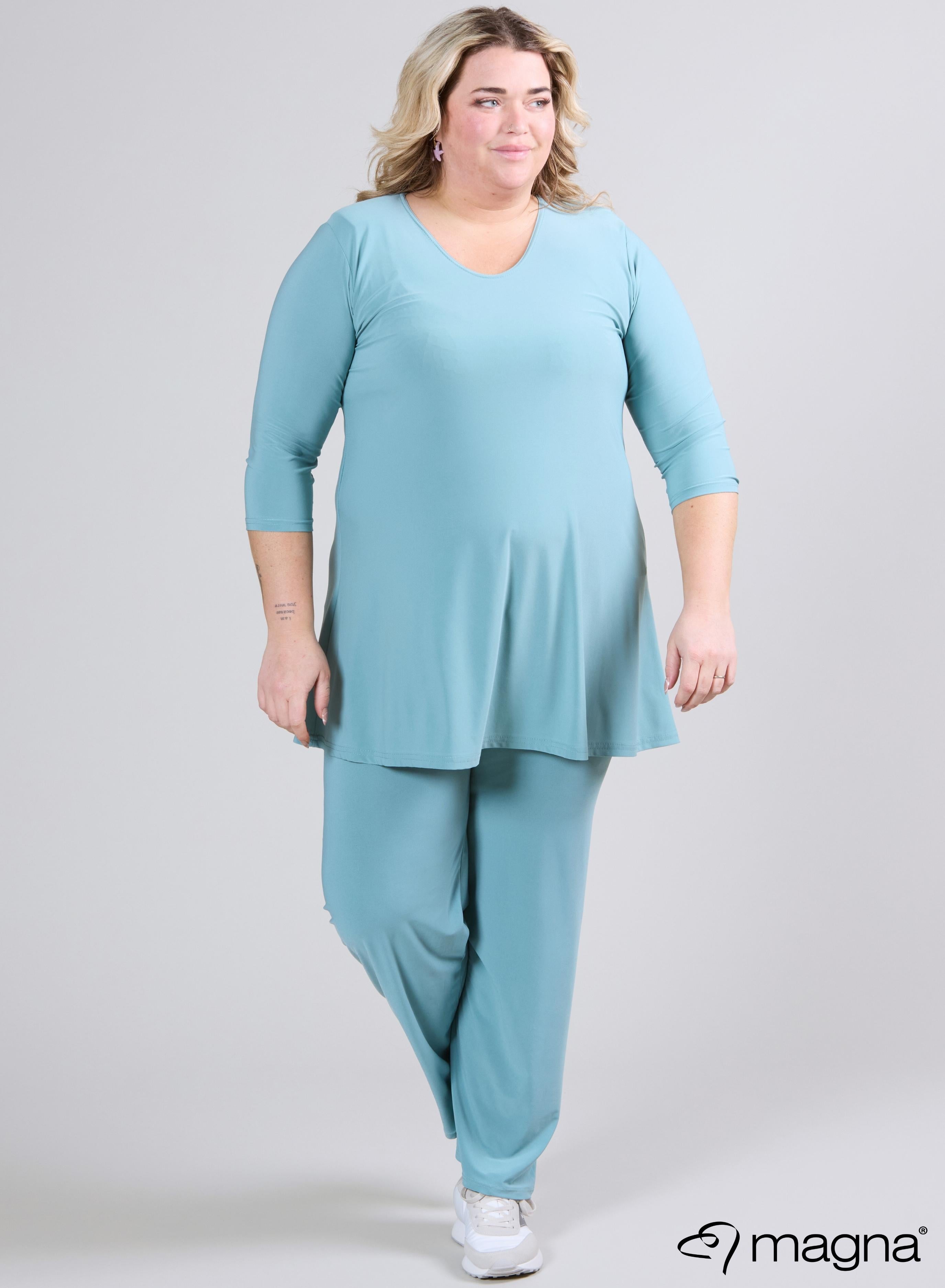 Magna A-line Long Shirt / Tunic Light Petrol