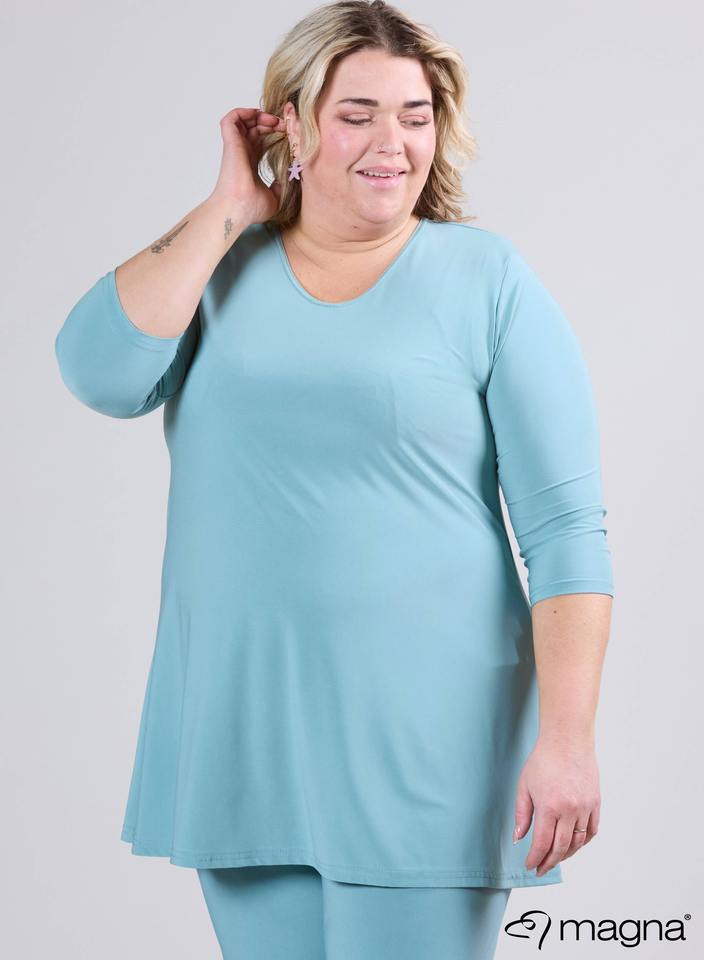 Magna A-line Long Shirt / Tunic Light Petrol