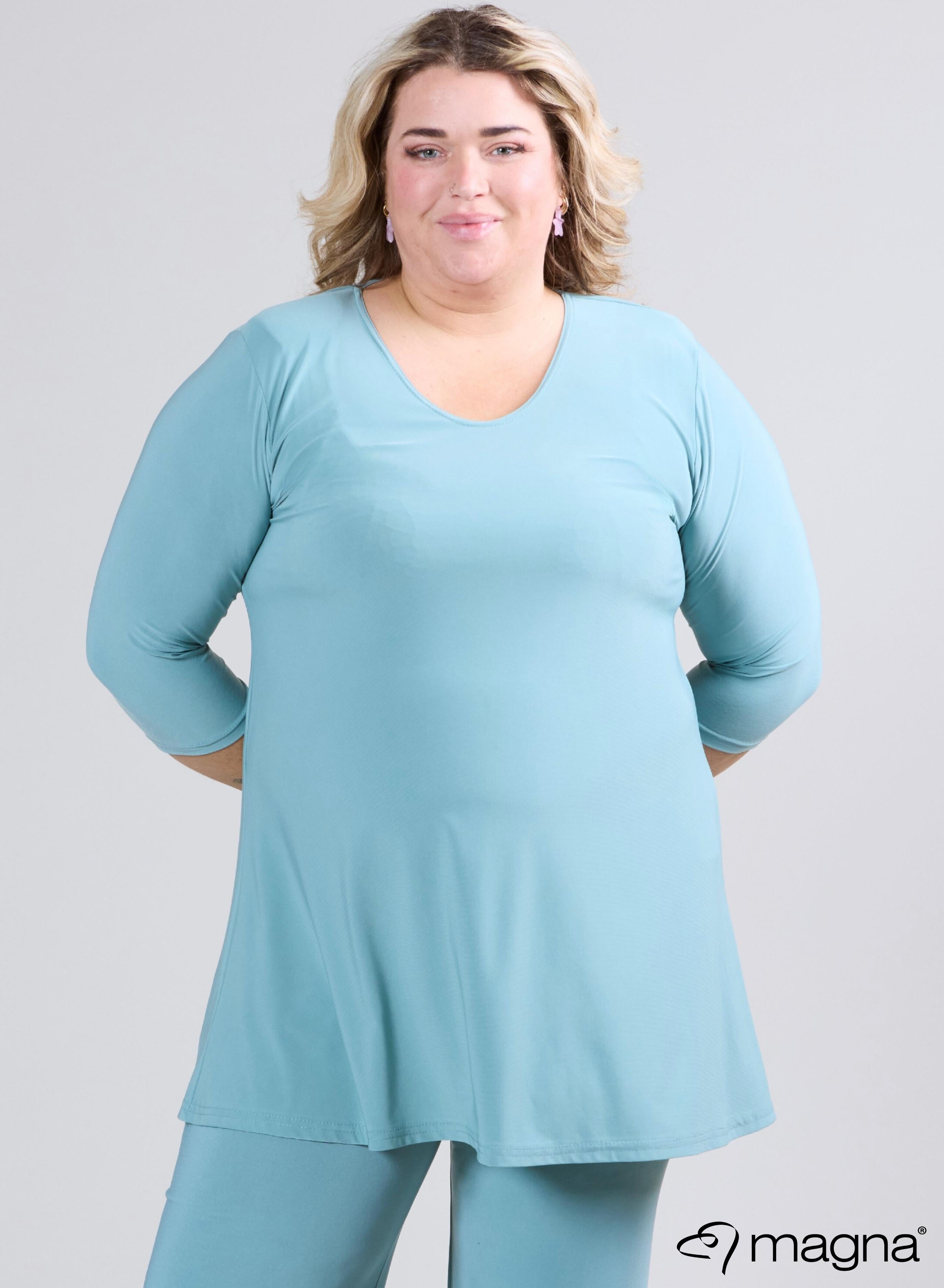 Magna A-line Long Shirt / Tunic Light Petrol