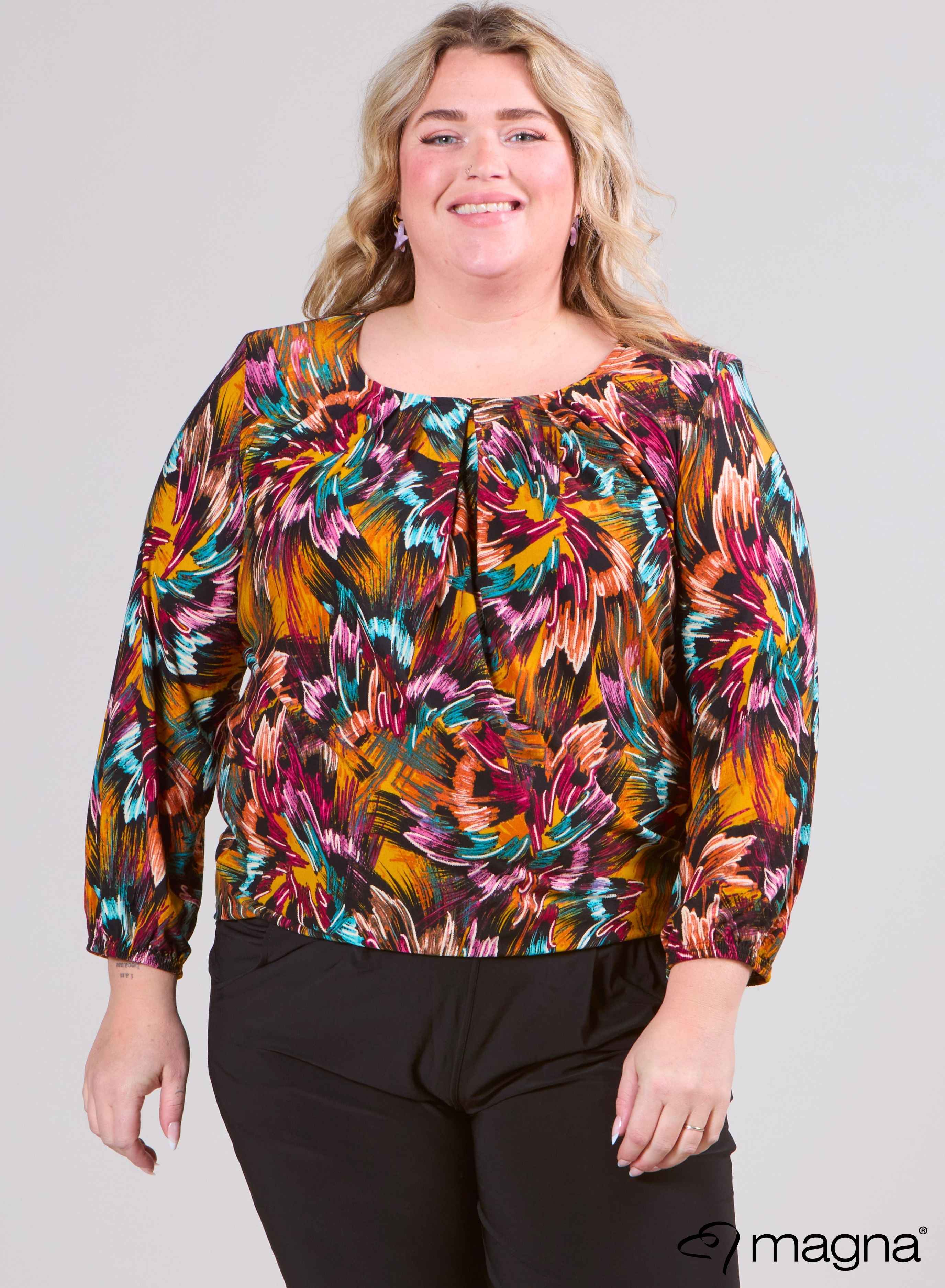 Magna Puff Shirt With Elastic Band 908-065