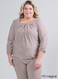 B-8022 - Elastiek voor overhemden - Effen zandkleur