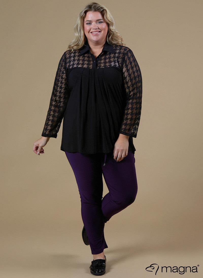 Magna Blouse Mesh P.P. Black