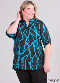 Magna Roll up Shirt Lightning Petrol