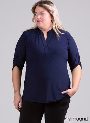 Magna Roll up Classic Shirt Navy