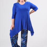 Magna A-line Pointed Tunic Royal Blue