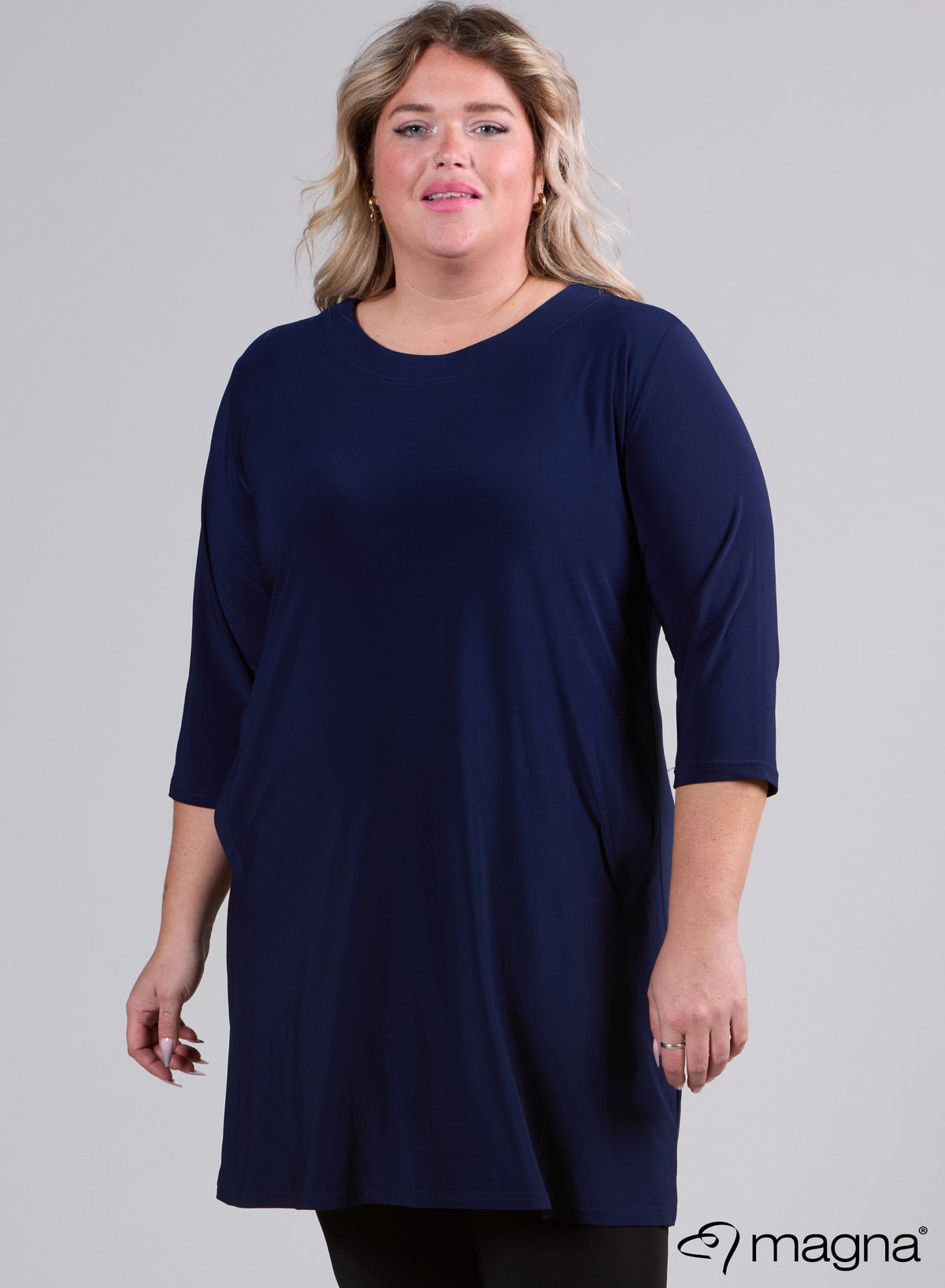 Magna Simple Pocket Tuniek Marineblauw
