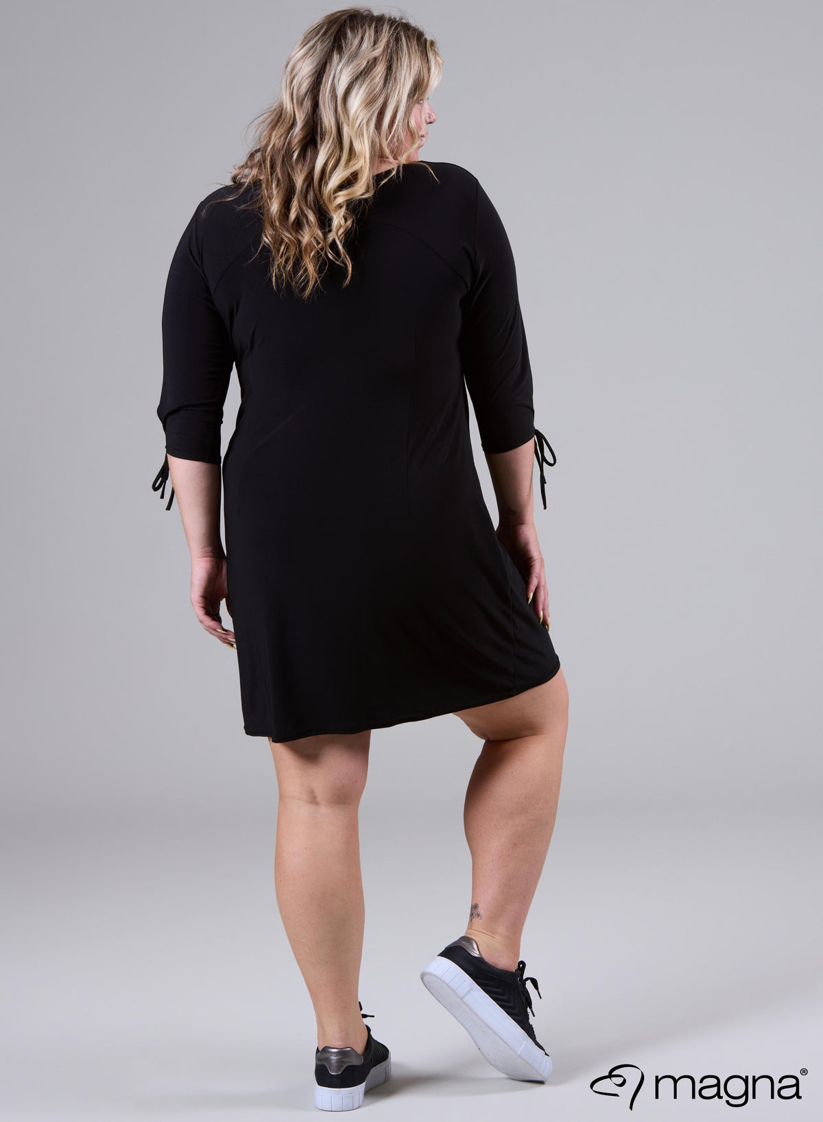 Magna Straps Short Dress/Tunic Black