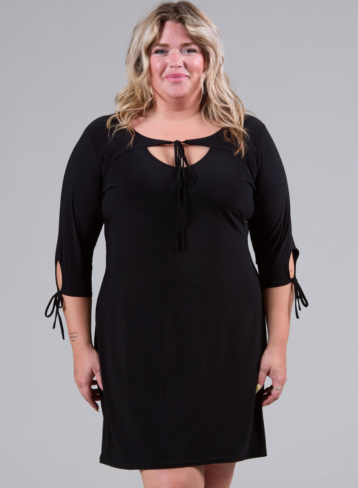 Magna Straps Short Dress/Tunic Black