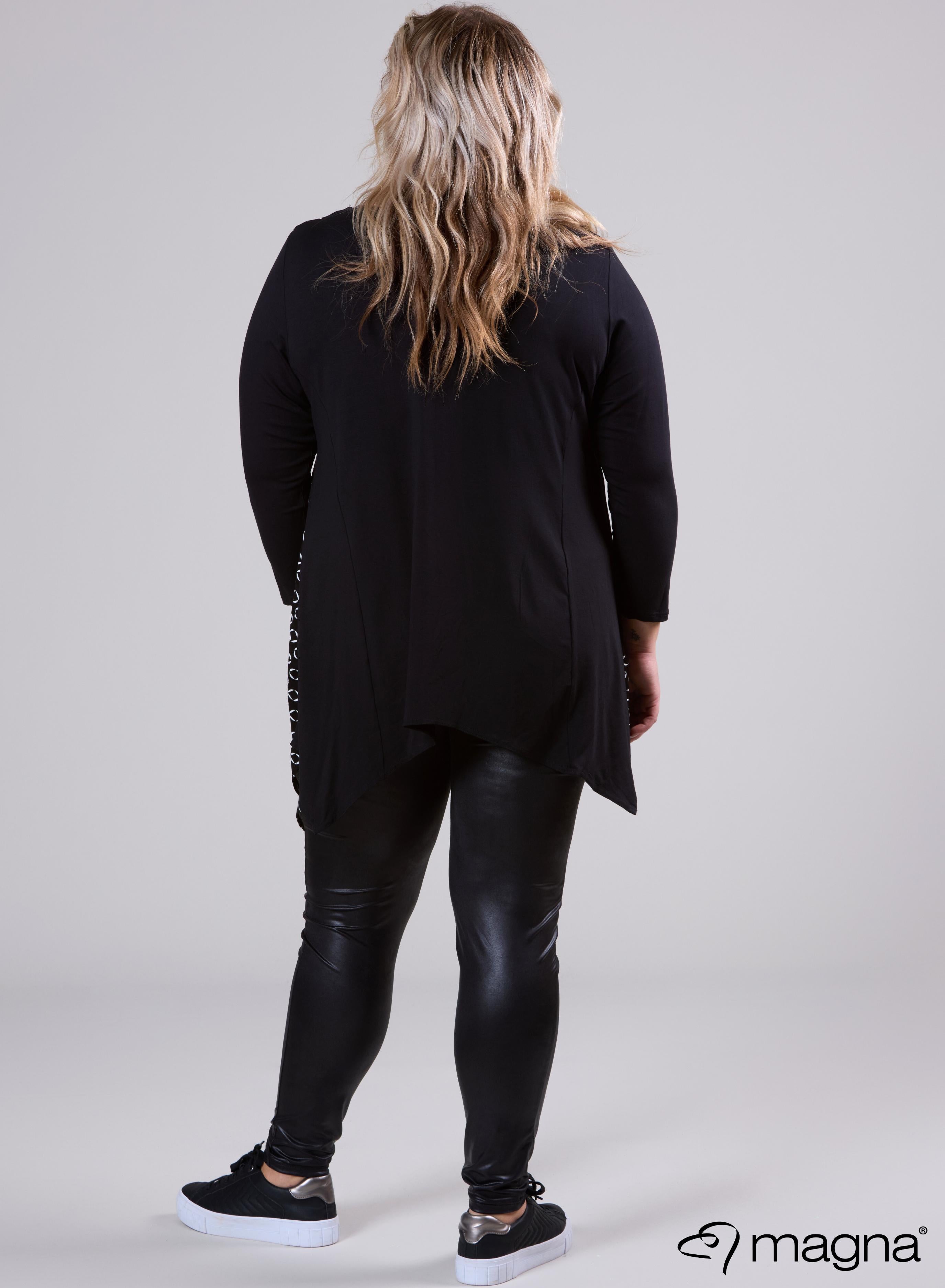 Magna A-line Tip Tunic Cirlce Square Black