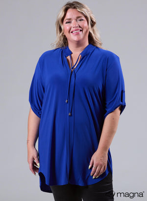 Magna Flowy String Tunic Royal Blue