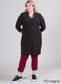 Magna Long String Tunic / Dress Black